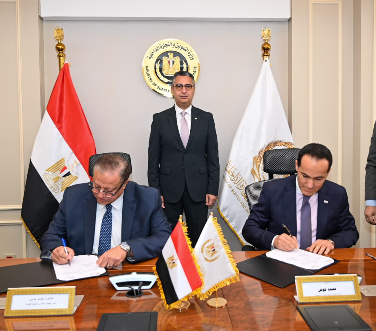 وزير التموين يشهد بروتوكول ربط السجل التجاري بالملكية الفكرية  